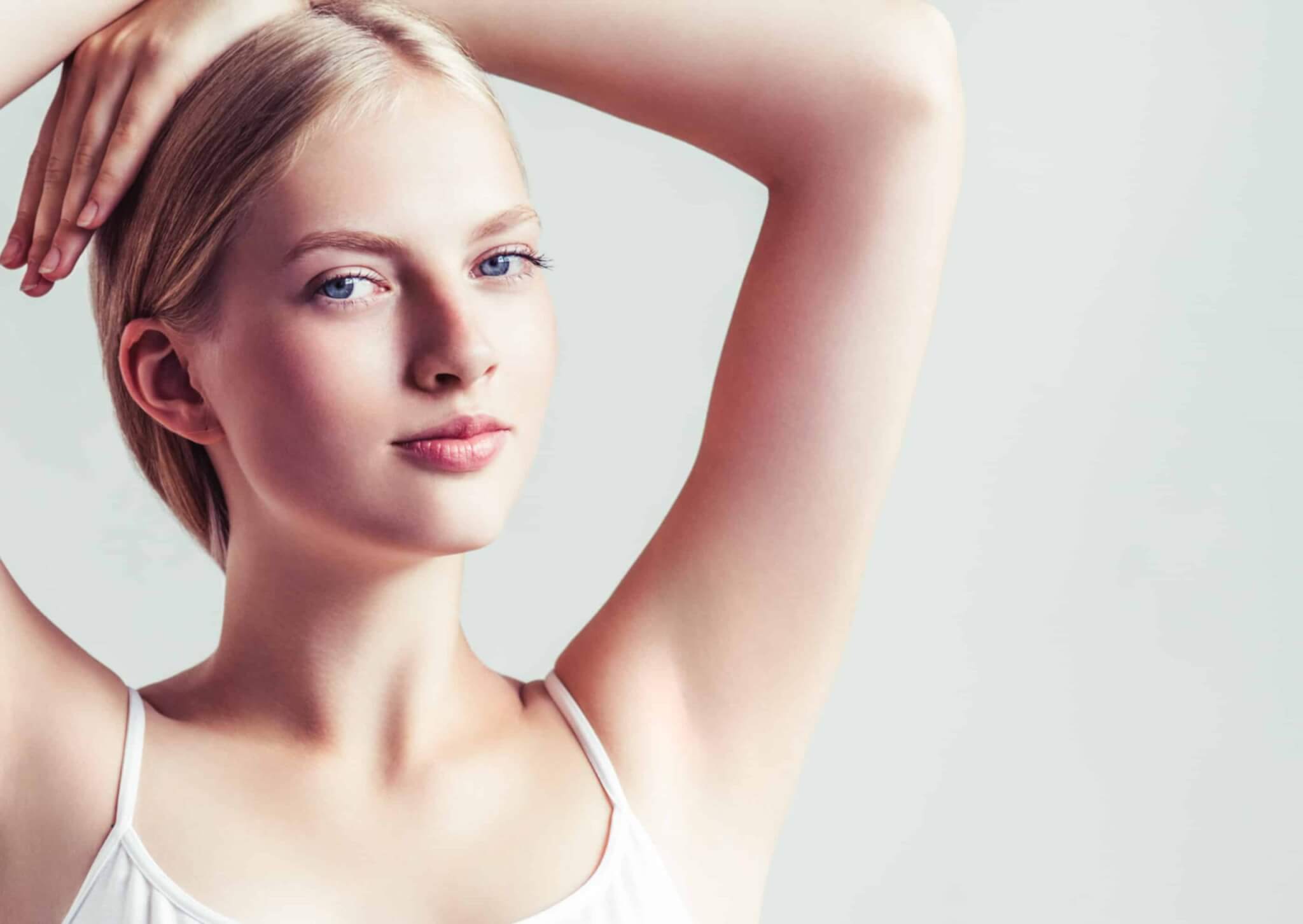 Laser Hair Removal underarms in a woman